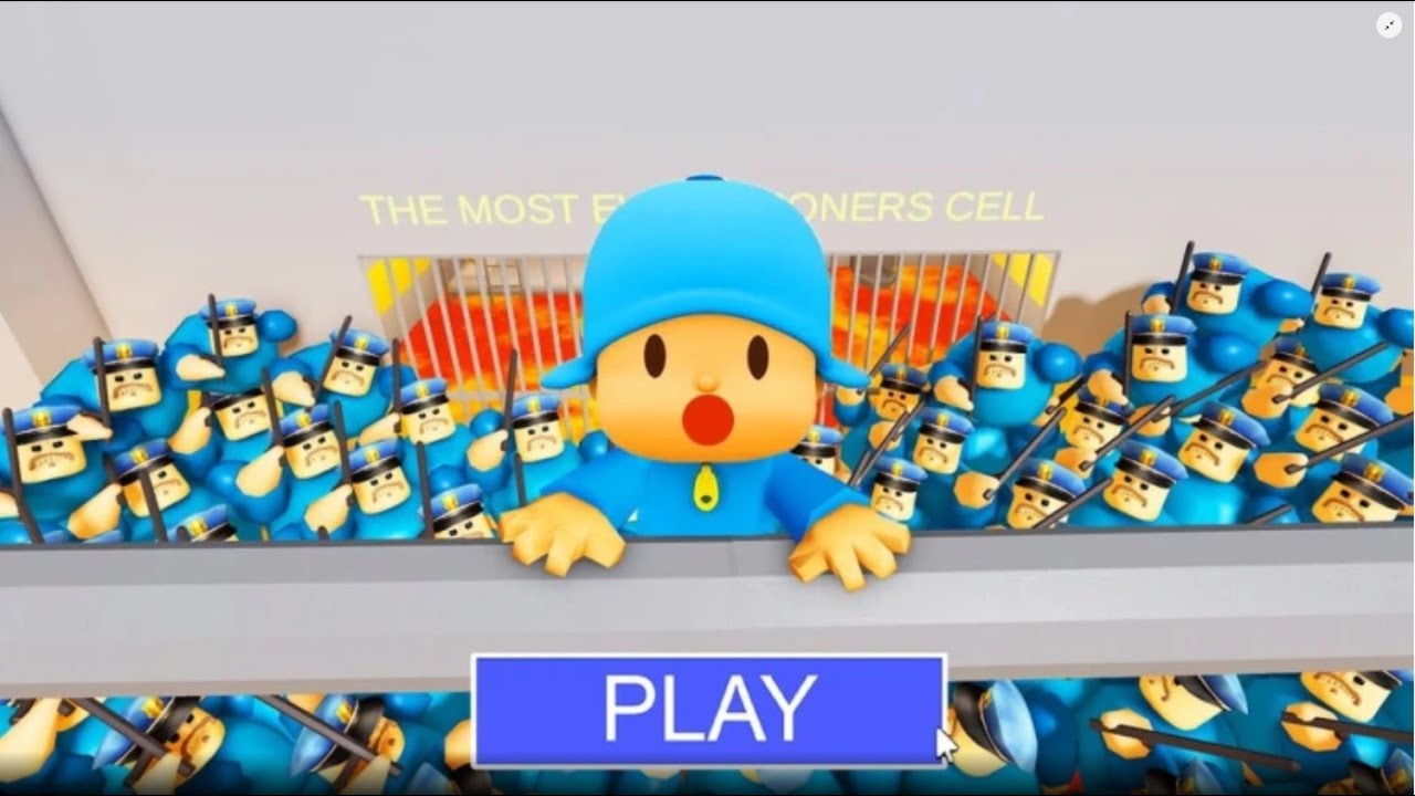 🐣👶 POCOYO's FAMILY in LAVA NEEDS HELP! in BARRY'S PRISON RUN! #roblox #obby
