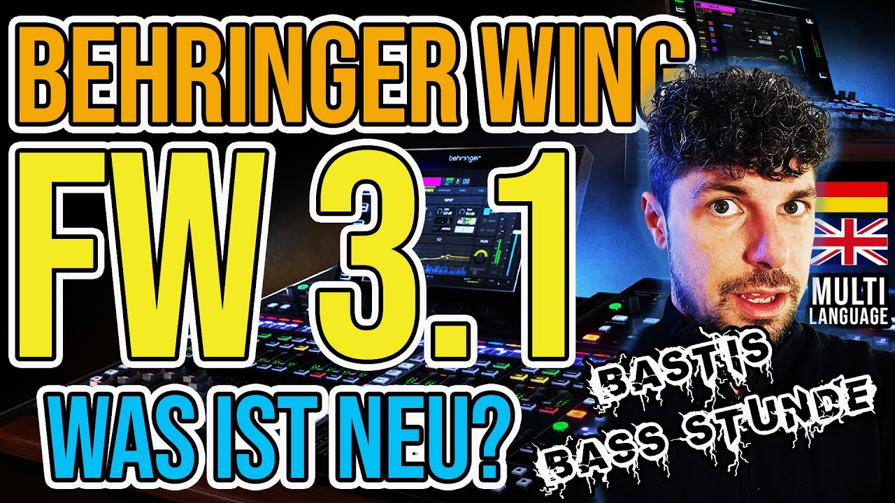 Bastis Bass Stunde: Behringer WING - New Firmware 3.1 Walkthrough [Multi language]