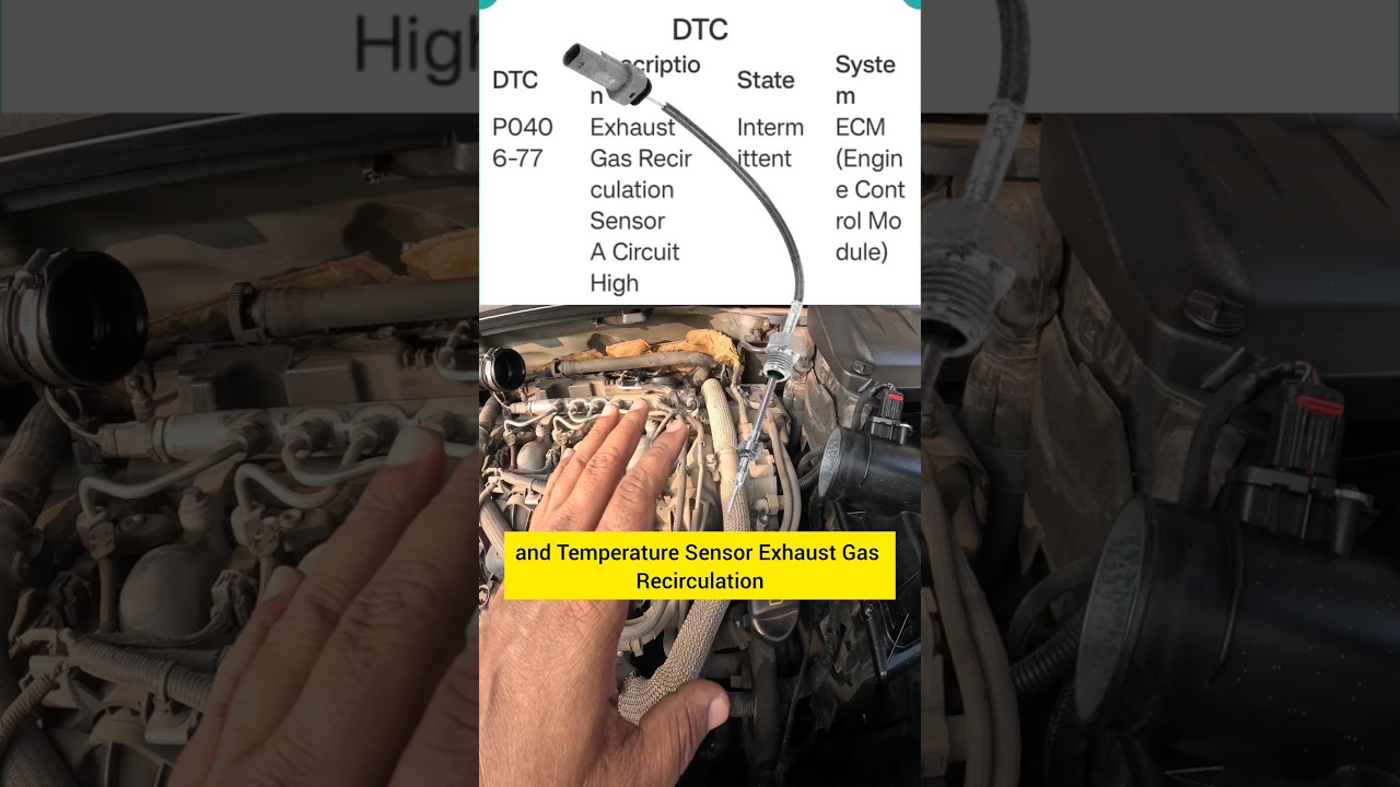 Range Rover Evoque how to replace EGR temperature sensor show engine check light #akmotorkhan #car