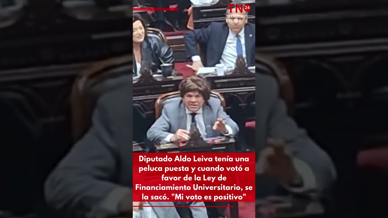 Diputado Aldo Leiva ten&iacute;a una peluca puesta y vot&oacute; a favor de la Ley de Financiamiento Universitario
