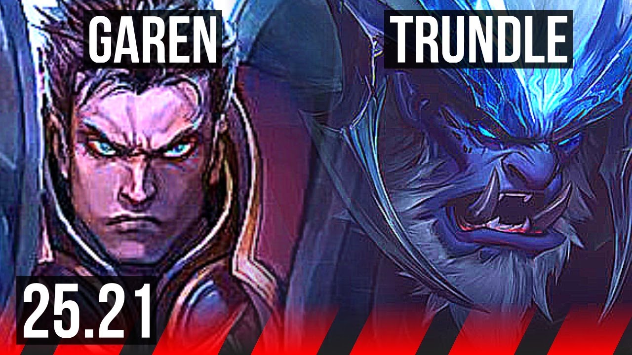 GAREN vs TRUNDLE (TOP) | 7 solo kills | EUNE Master | 25.21