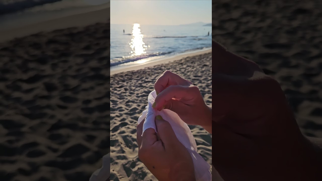 Mare, tramonto e ricamo il mix di relax perfetto ♥️ 
