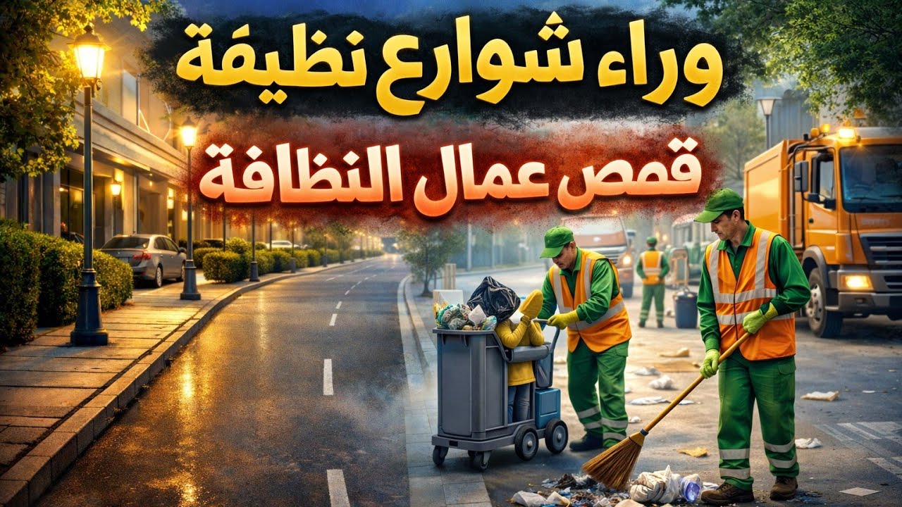🧹✨ وراء الشوارع النظيفة: قصص عمال النظافة