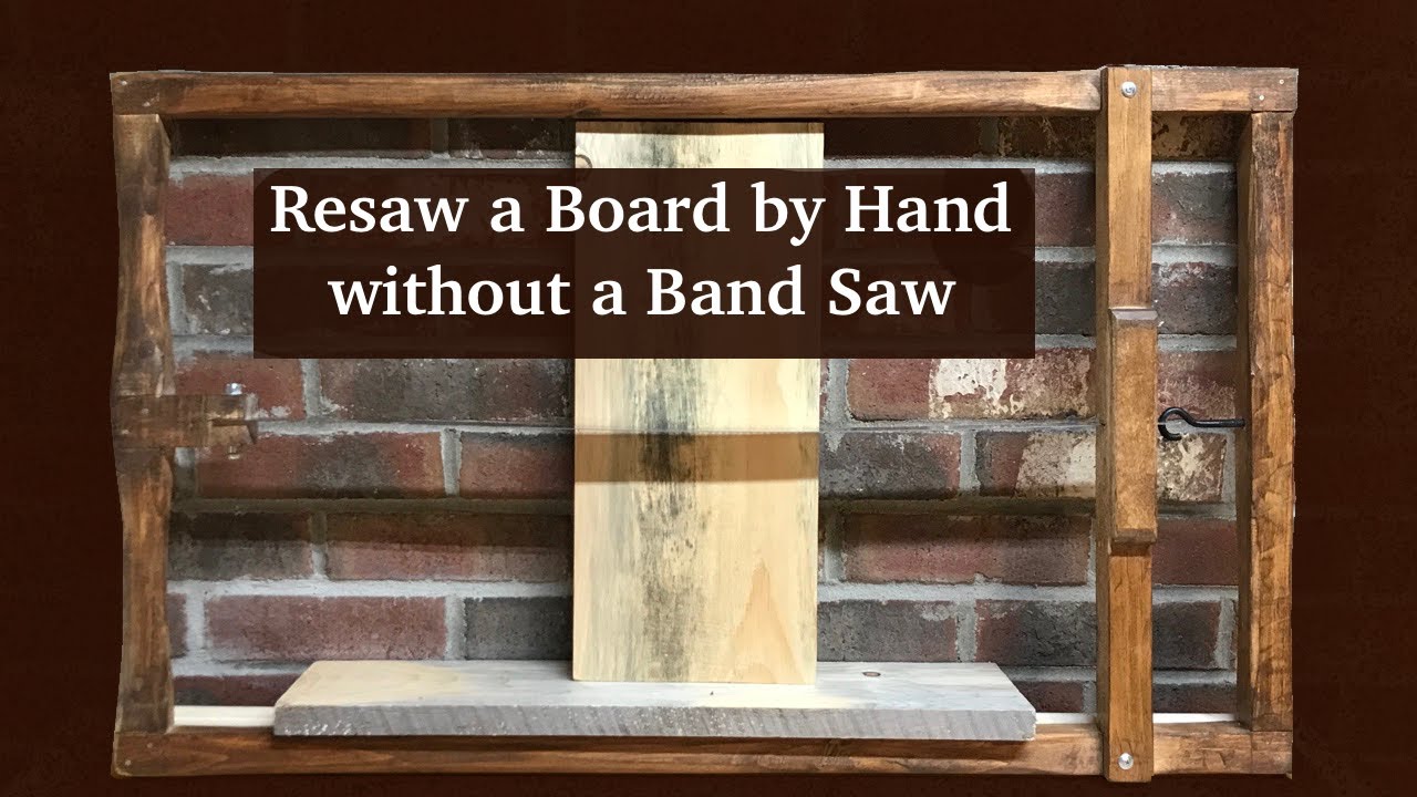 Resaw a Board by hand Without a Band Saw