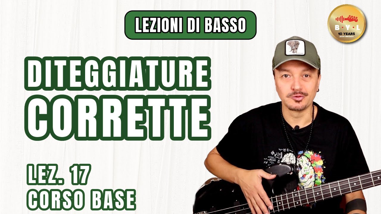 Lezioni di Basso #17 Corso Base - La diteggiatura corretta