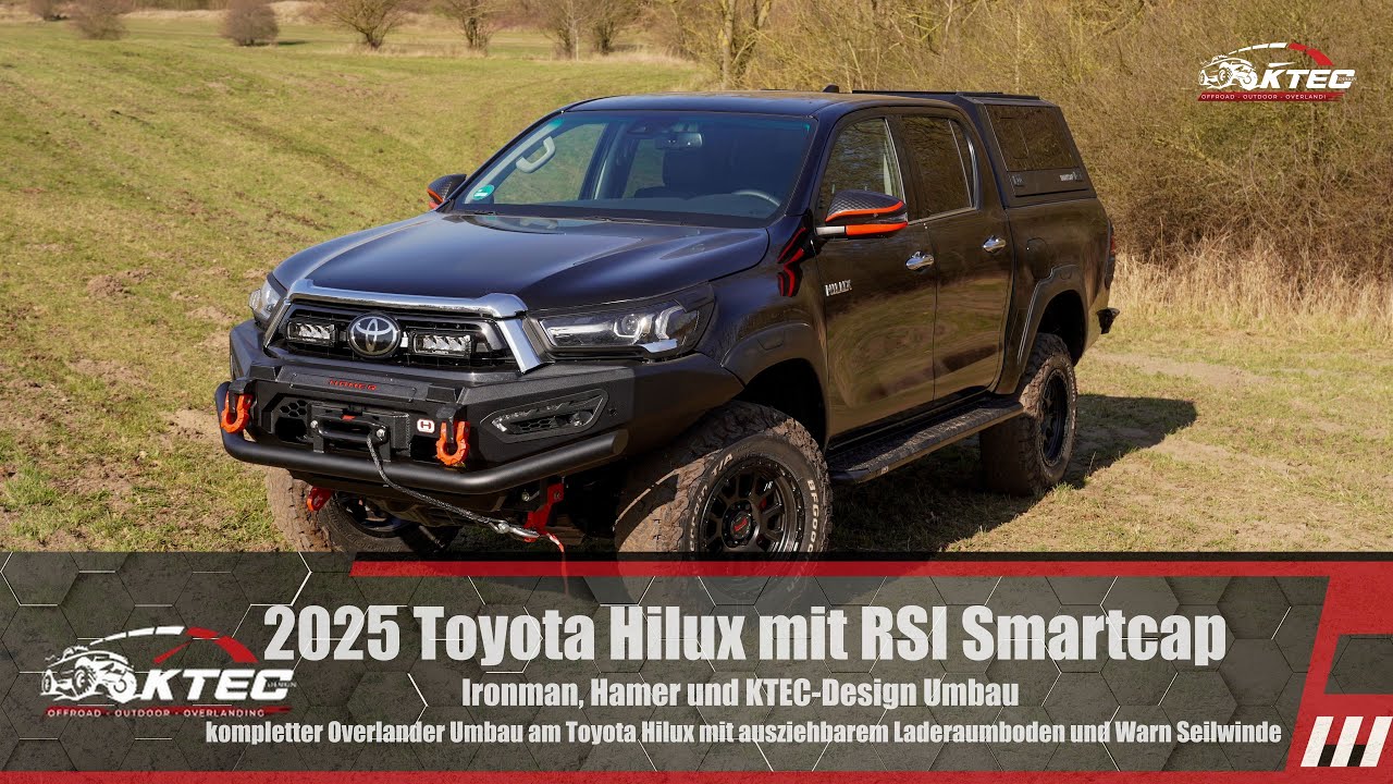 Fahrzeugumbau 2025 Toyota Hilux Ktec, Hamer, Ironman 4x4, RSI Smartcap, Lenso, BF Goodrich und mehr