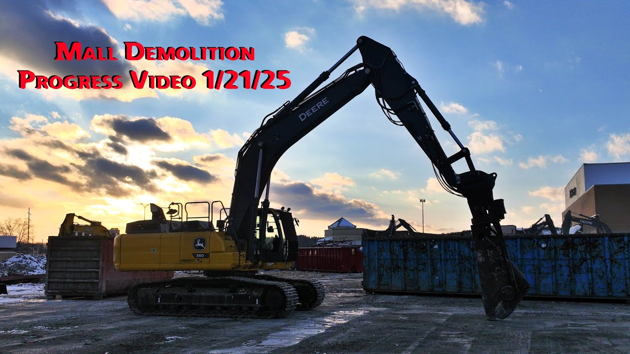 Shenango Valley Mall Demolition Progress 1/21/25 - Jerry Stigliano Videography