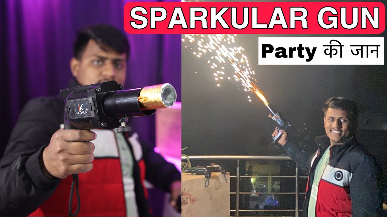 Sparkular Gun for Party, Road Show, Wedding, Events With Full Connection and Use Details