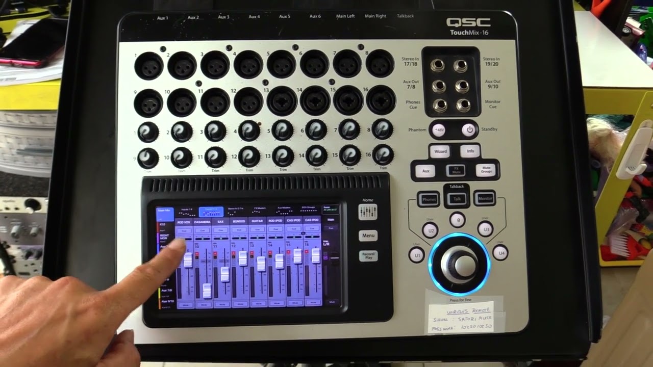 QSC Touch-mix 16 quick tutorial for WADA