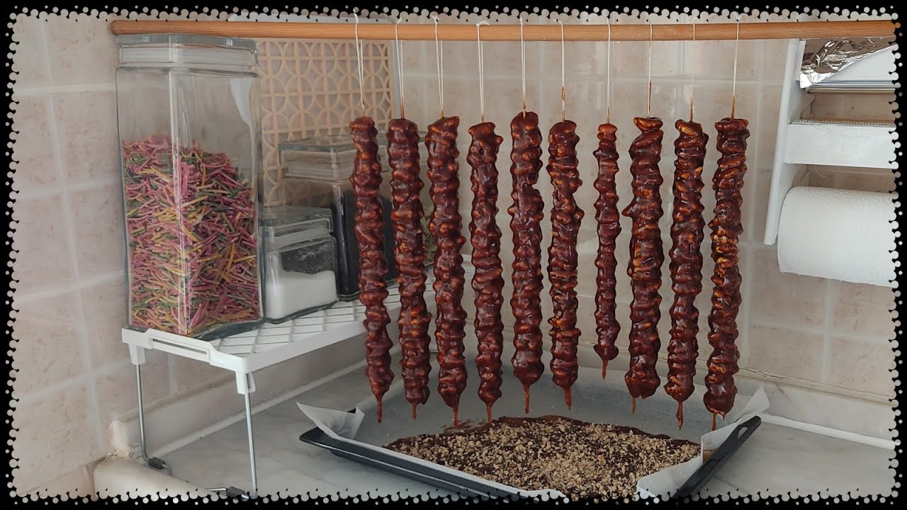 ☕ KAHVELERİN YANI ŞENLENSİN ❤️ PEKMEZLİ CEVİZLİ SUCUK NASIL YAPILIR EVDE ORGANİK KEDİ BACAĞI TARİFİ