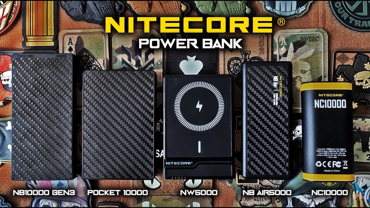 Инструменты выживания/Power Bank Nitecore NB10000 GEN3/Pocket/NW5000/NB AIR/NC10000@CorcoranAL