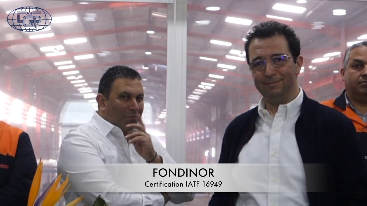 Fondinor : Certification IATF 16949