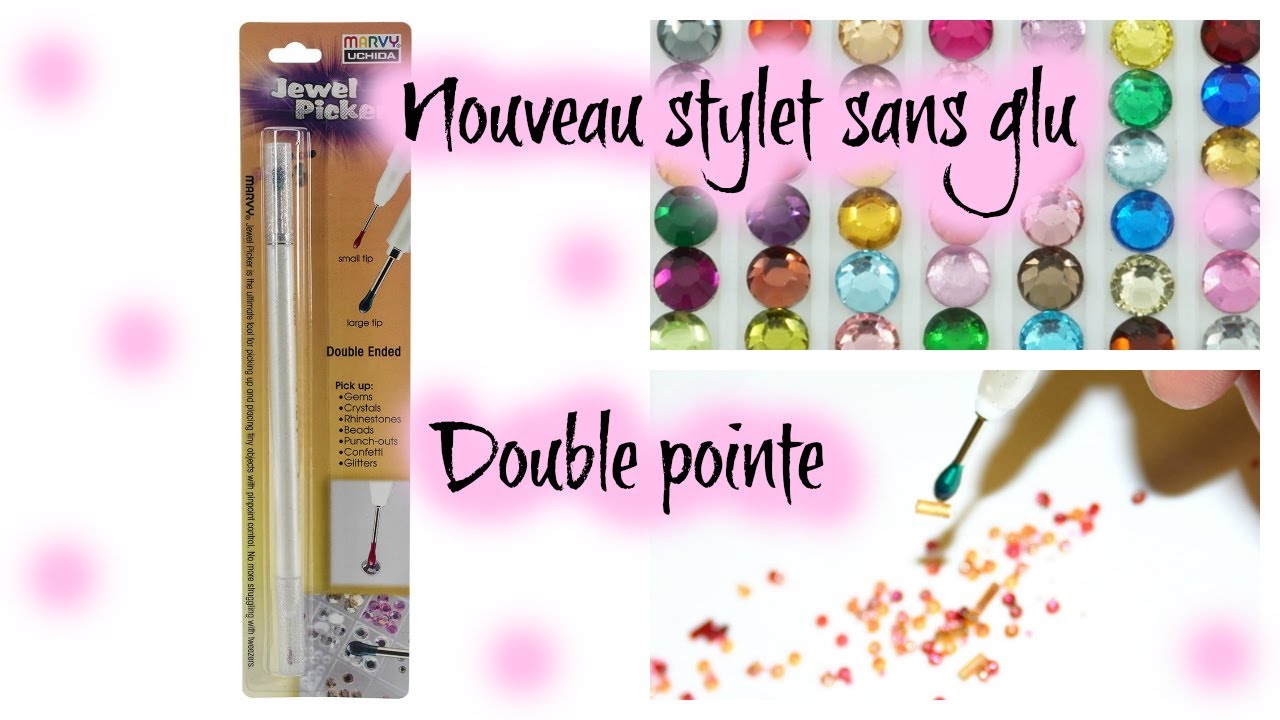 NOUVEAU STYLET SANS GLU A DOUBLE POINTE DIAMOND PAINTING
