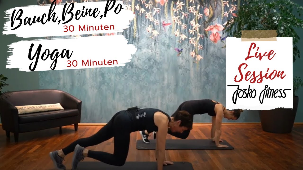 Bauch Beine Po & Yoga mit Sabine & Fabienne LIVE @ JOSKO FITNESS