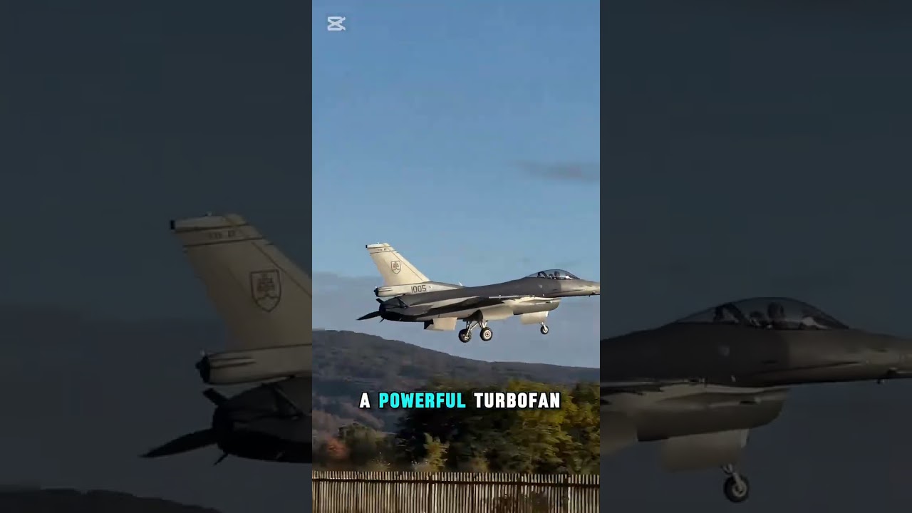 🔥✈️ Slovak Air Force F-16 Touches Down | High-Tech Precision Landing in Action ⚡🚀 