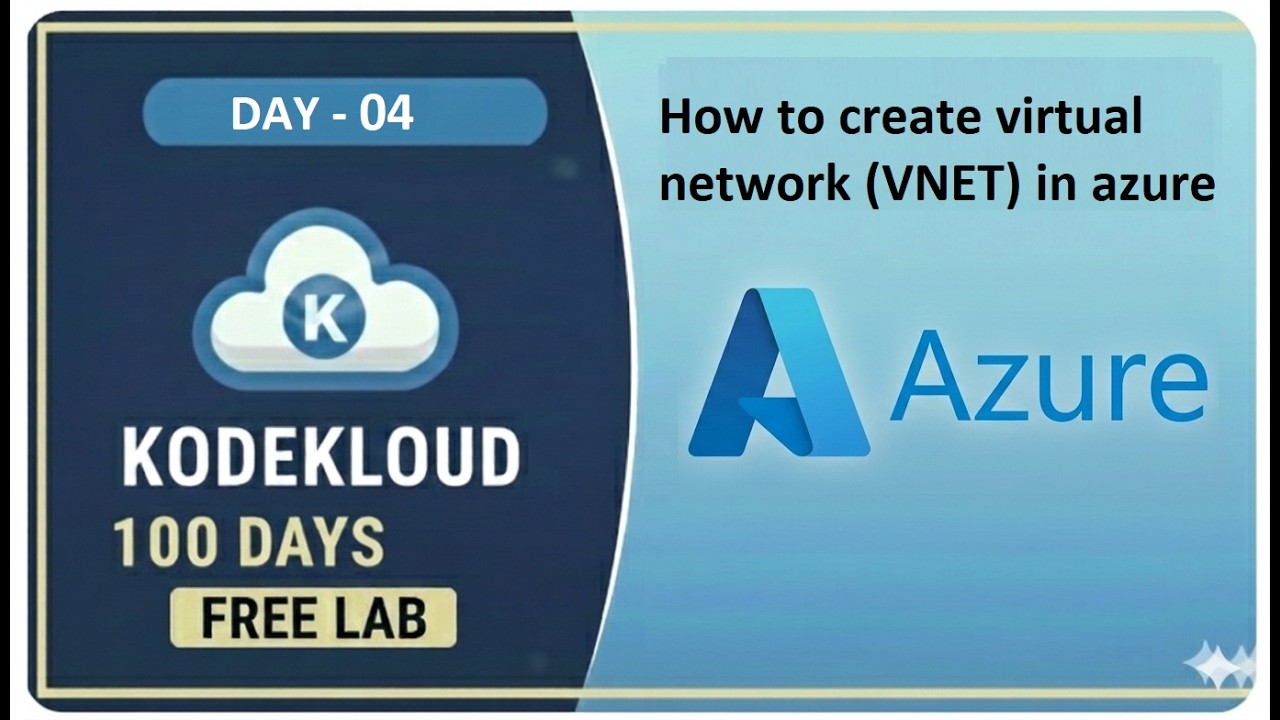 Day 04 – How to Create a VNet in Azure Cloud | KodeKloud free lab