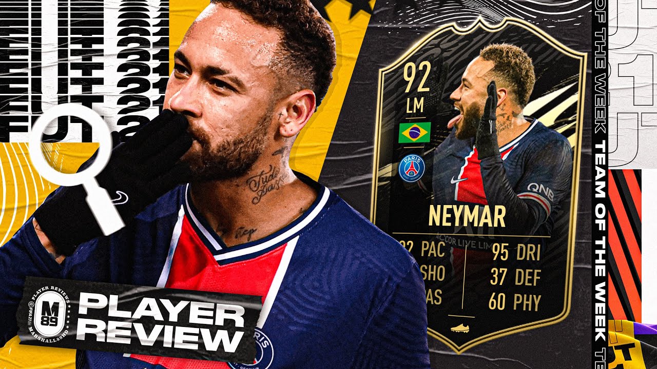 92 IF NEYMAR PLAYER REVIEW! | TEAM OF THE WEEK NEYMAR REVIEW | FIFA 21 Ultimate Team