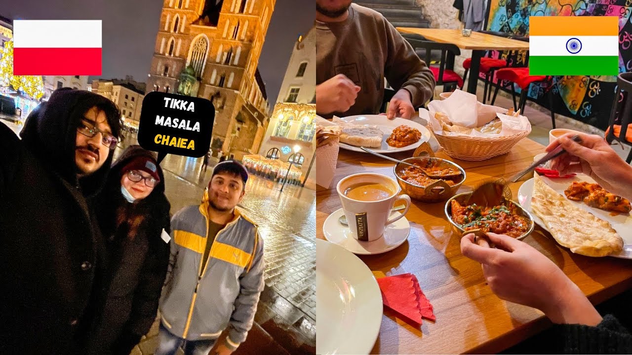 MY FOREIGNER GIRLFRIEND LOVES Spicy Indian Food 🌶|TRAVELING TO POLAND| INDIANS IN KRAK&Oacute;W POLAND