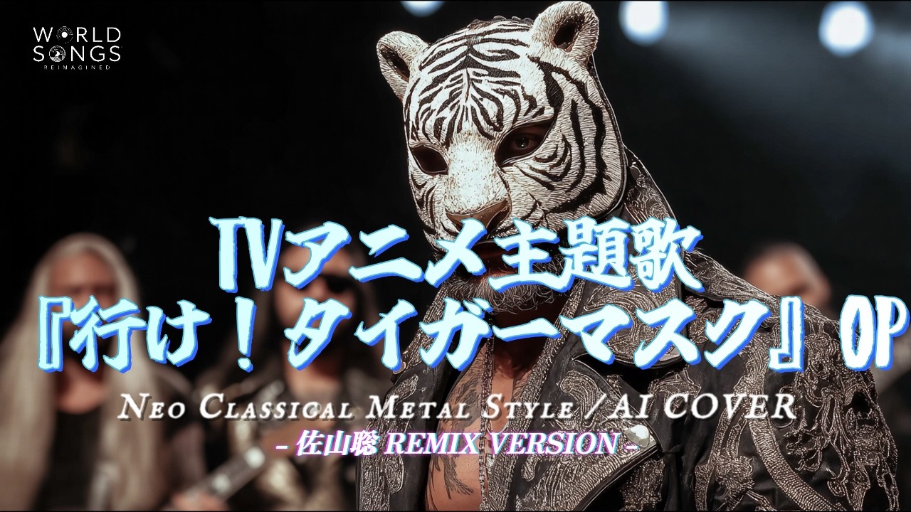 受け継がれる闘志を旋律に。【AI COVER】『行け！タイガーマスク』｜佐山聡 名言 × ネオクラシカルメタル