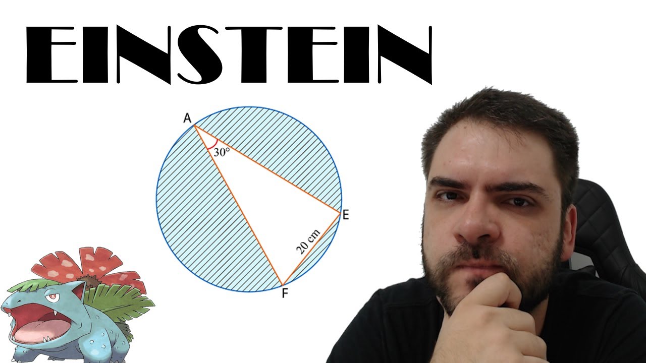 EINSTEIN/2023 FAE é um triângulo, de área 370 cm², que está inscrito em uma circunferência, com FE