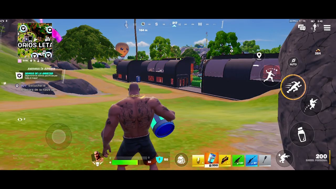 Quede en tercer lugar en fornite en móvil 📲