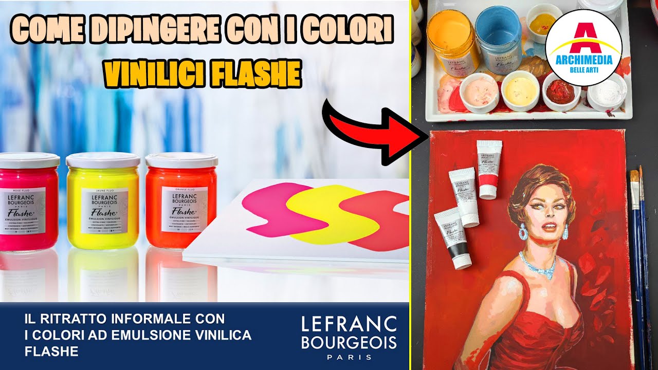 TUTORIAL | 🖌️ Come DIPINGERE con i colori VINILICI FLASHE di Lefranc&Bourgeois!