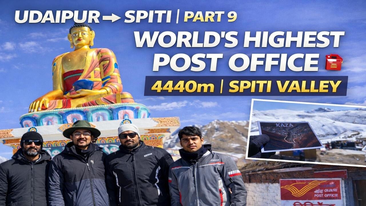 Udaipur to Spiti | Part 9 | Langcha Village & World’s Highest Post Office (Hikkim 4440m)