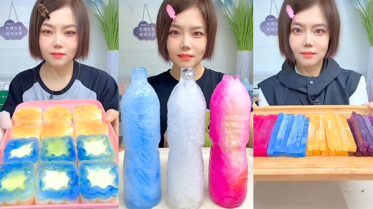 Homemade Traditional Chinese Ice Eating Show #106