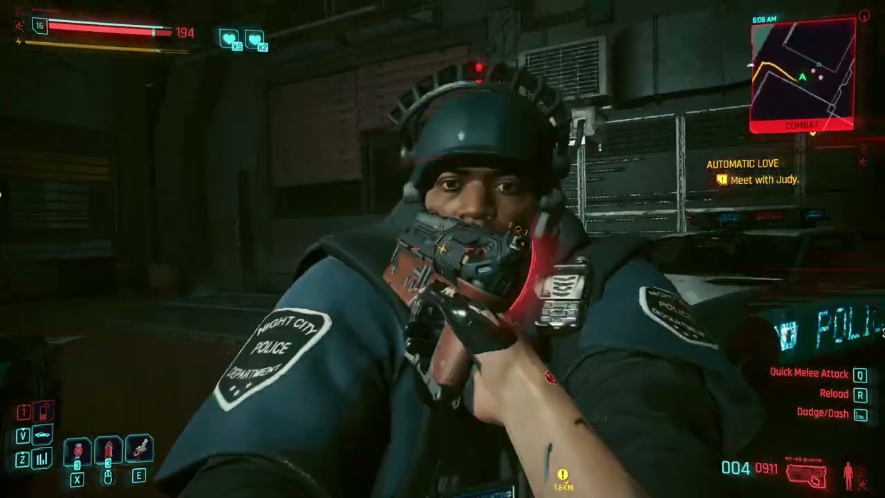 Cyberpunk 2077 Backalley Police