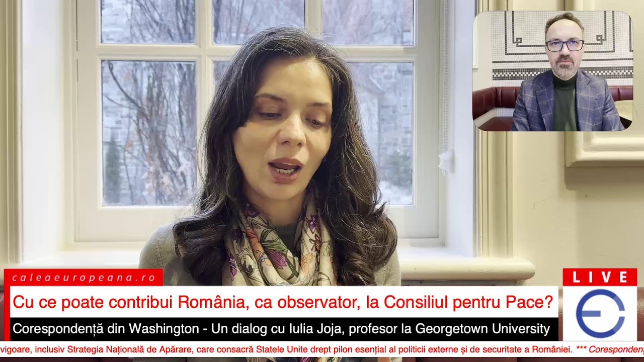 VIDEO Corespondență din Washington - Un dialog cu Iulia Joja, profesor la Georgetown University