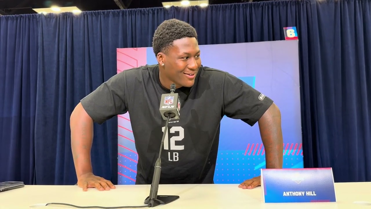 Jaguars Prospect: Texas Linebacker Anthony Hill Jr. Meets the Media at the Combine