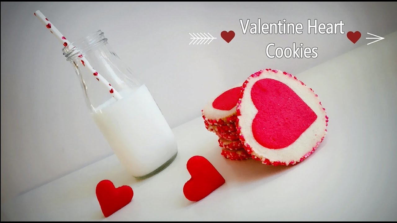 بسكويت قلوب الفالنتاين | Valentine Heart Cookies | Fafo Cake !