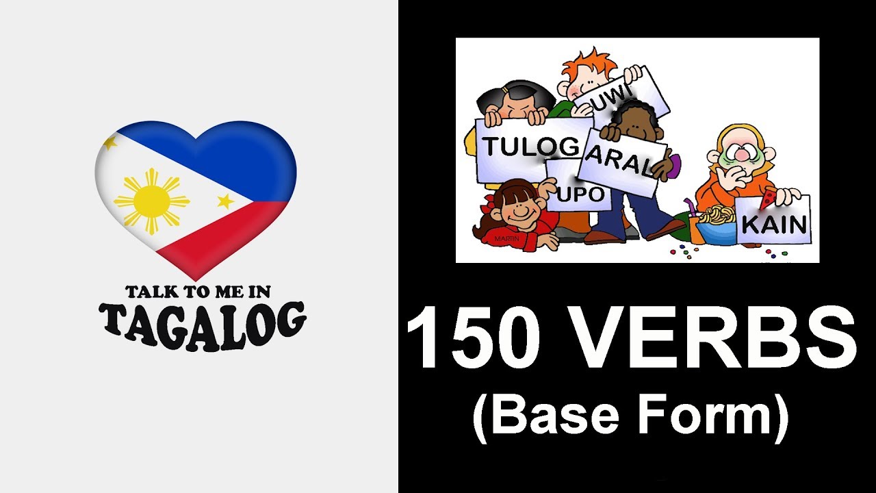150 FILIPINO VERBS (BASE FORM) | Learn Tagalog
