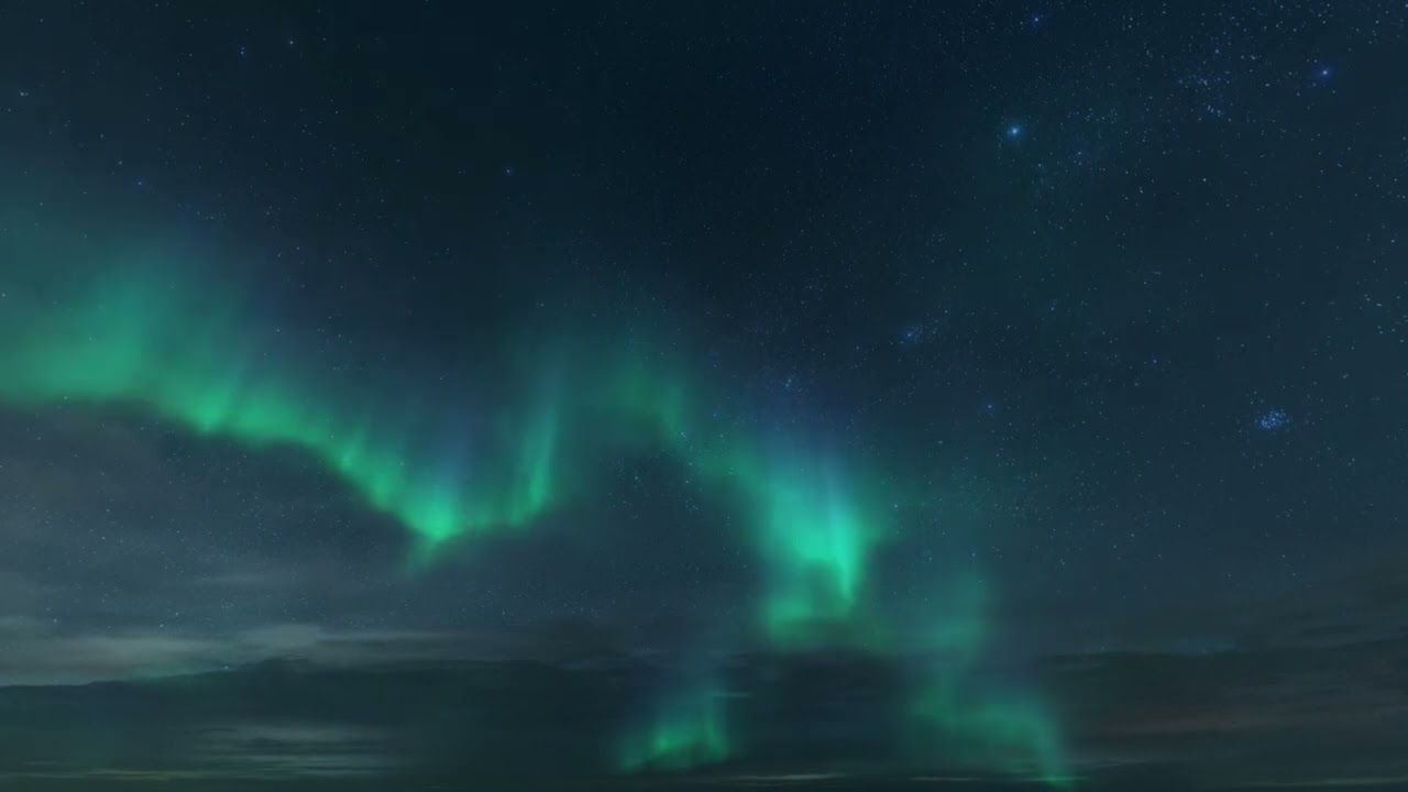 4 Hours of Soft Brown Noise for Deep Sleep Northern Lights Ambience