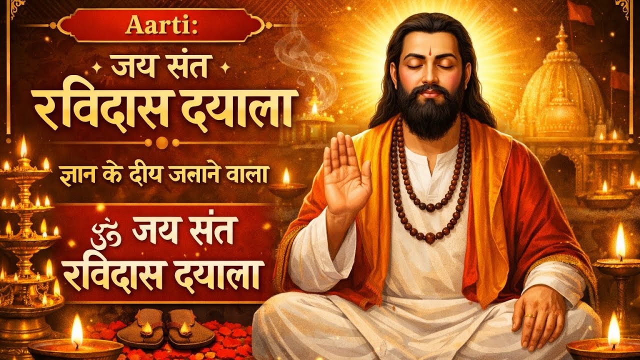 जय संत रविदास दयाला 🙏 | Sant Ravidas Ji Maharaj Aarti | Ravidas Jayanti Special Bhajan