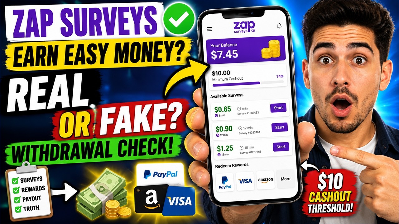 Zap Surveys: Earn Easy Money Review &mdash; Real or Fake? Reward & Withdrawal Check