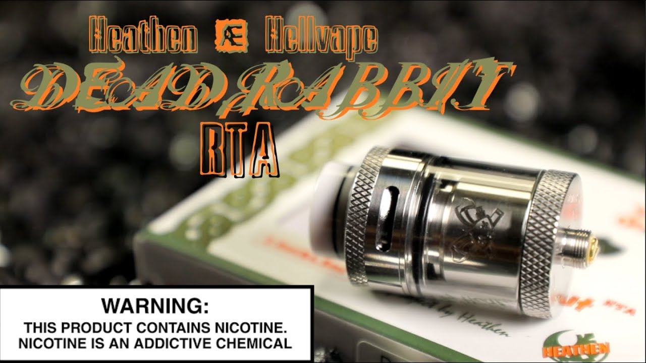 DEAD RABBIT 25MM RTA HELLVAPE X HEATHEN ~Vape RTA Review~