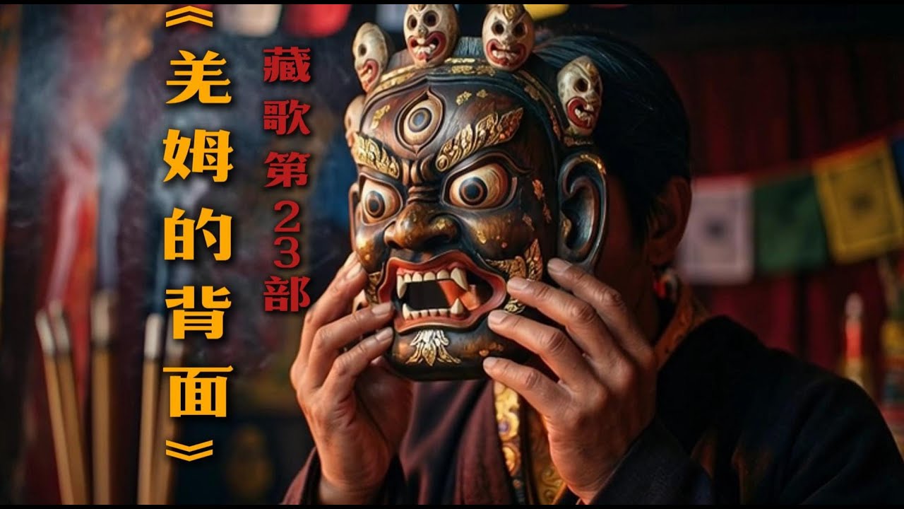 戴上面具是神，摘下面具是人。《羌姆的背面》Wearing the mask, he is a god; removing the mask, he is human.