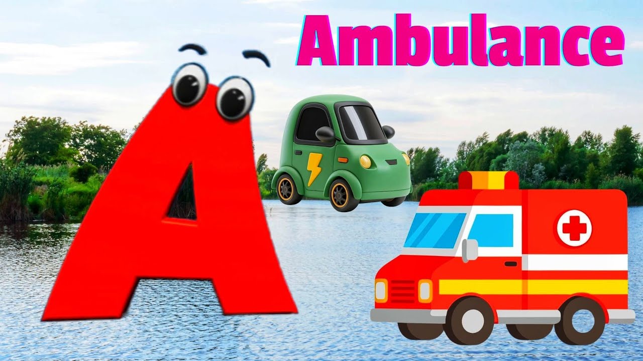 ABC kids for phonics Transportation song | for A to Z video Nursery rhymes | ABC Alphabet song
