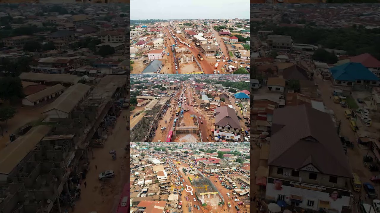 Suame Interchange Project is ongoing. The full video on the channel #drone #suameinterchange #dji