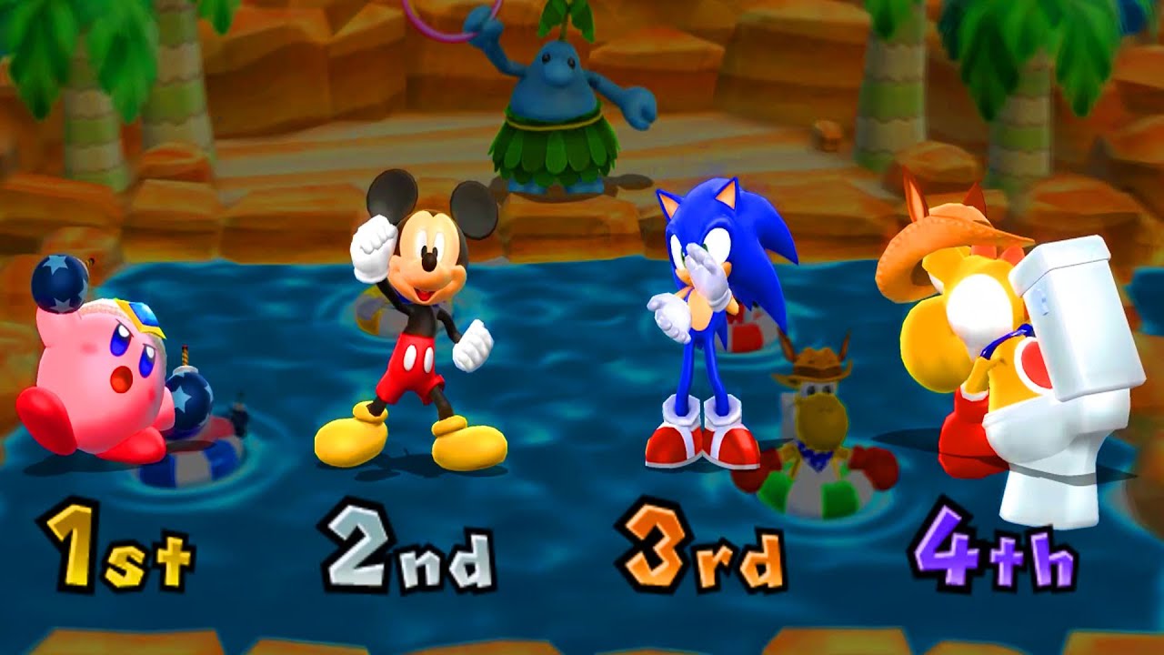 Mario Party 9 Step It Up - Toad vs Micky vs Sonic vs Yoshi #MarioGame (Master Difficulty)