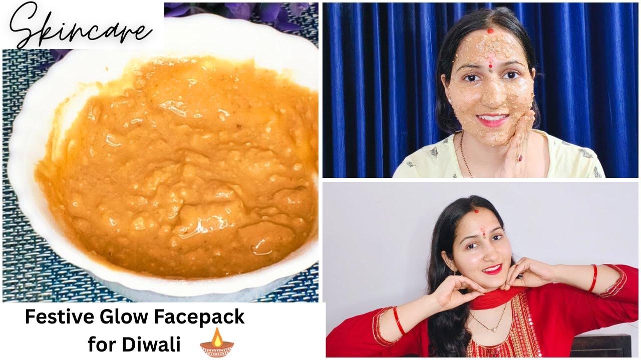 Diwali Glow Face Pack | Instant Glow, Tan Removal & Bright Skin Naturally at Home ✨
