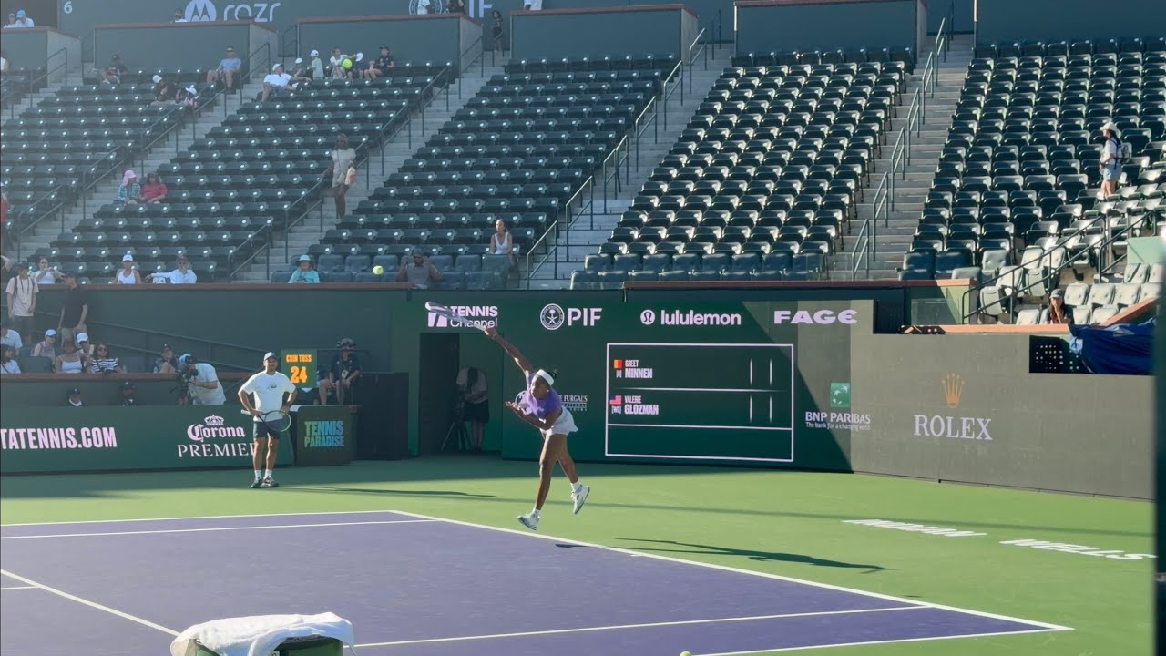 Coco Gauff vs Paula Badosa | Practice Session | Stadium 1 | BNP Paribas Open Indian Wells 2026 |
