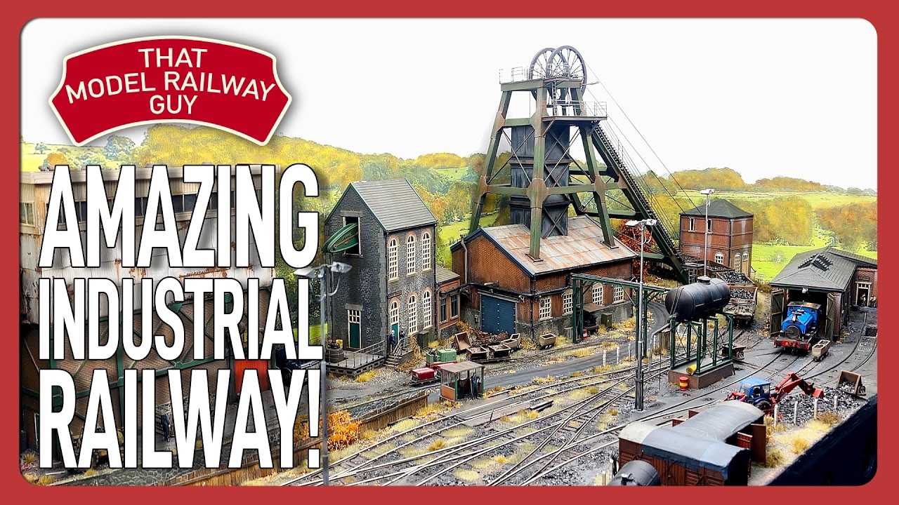 THIS MODEL RAILWAY HAS SO MUCH DETAIL!!! - R&J Colliery - An Industrial 00 Gauge Model Railway