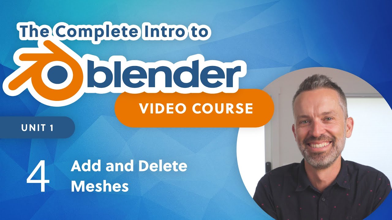 Blender Beginner Tutorial – Add & Delete Meshes