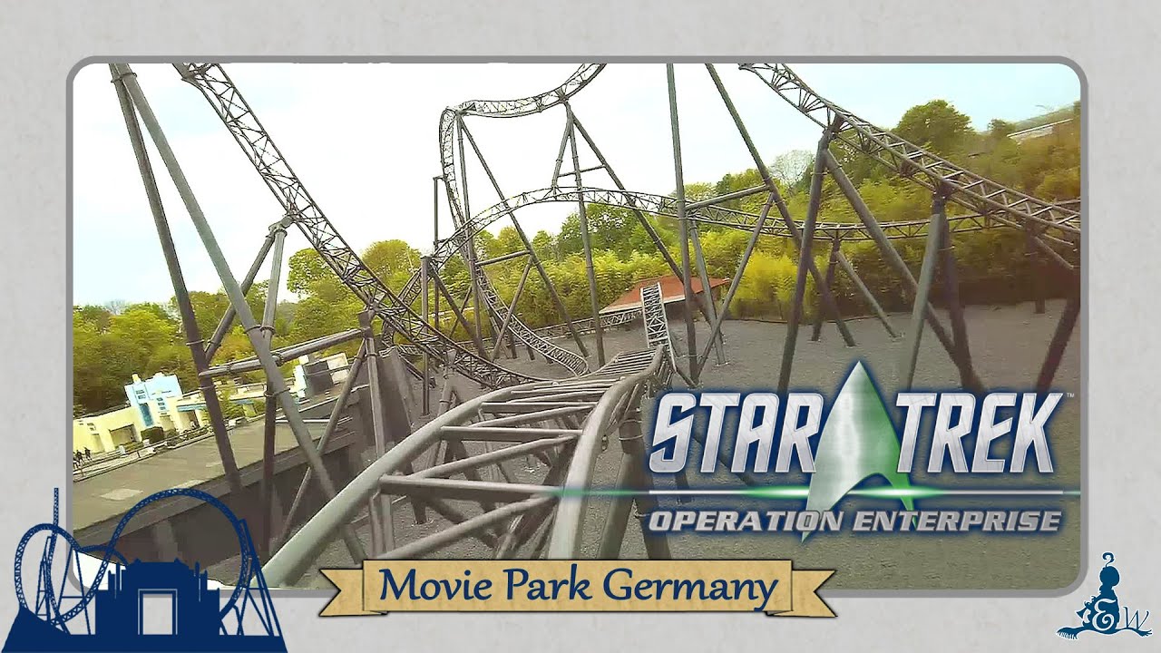 [Movie Park Germany] On-ride Star Trek (Launched Coaster)