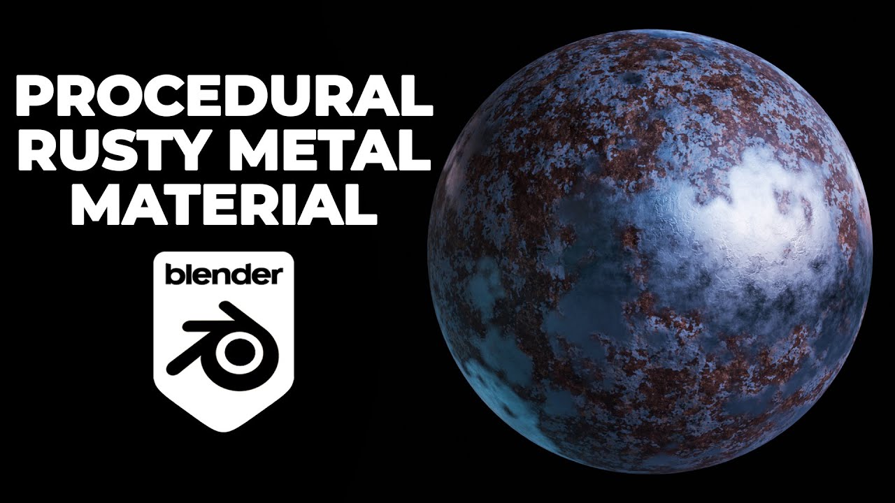 Ржавый металлический материал в Blender