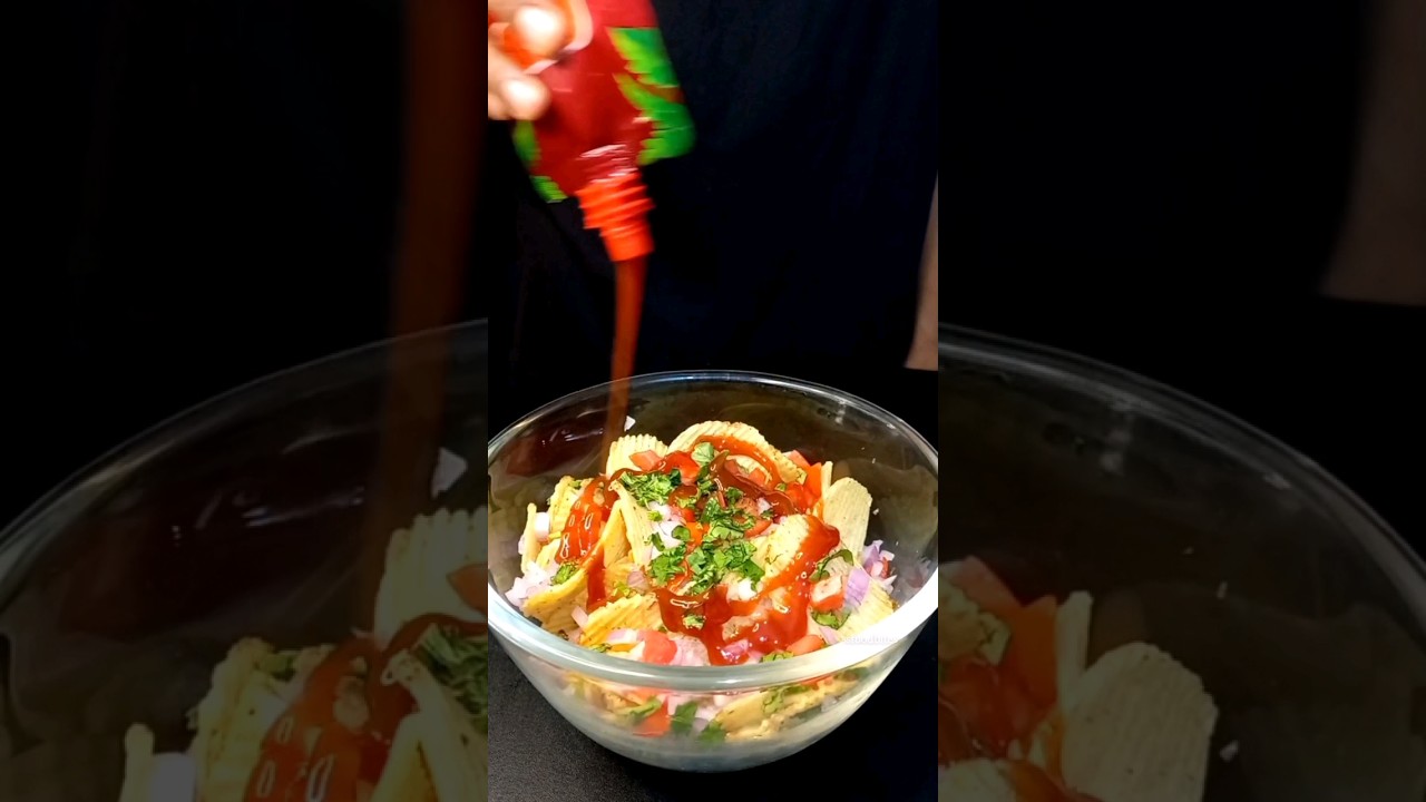 LAYS CHAAT 🎧 ASMR COOKING #shorts