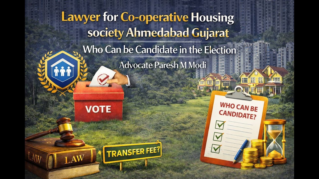 Lawyer for Co-operative Housing society Ahmedabad Gujarat, Who Can be Candidate in the Election 