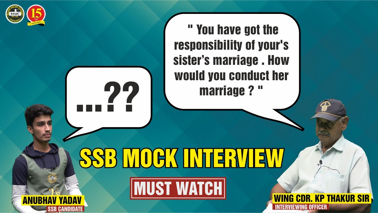SSB Mock Interview | SSB Personal Interview Tips | Best SSB Coaching in India - MKC